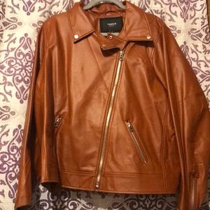 Torrid Moto Jacket womens plus size 4 - brown